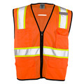 Kishigo 4X-5X, Orange 6 Pocket Contrast Vest 1581-4X-5X